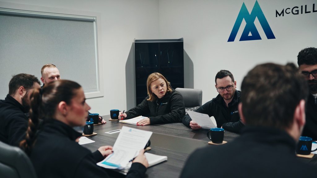 meeting room corporate brand video for mcgill microwave systems