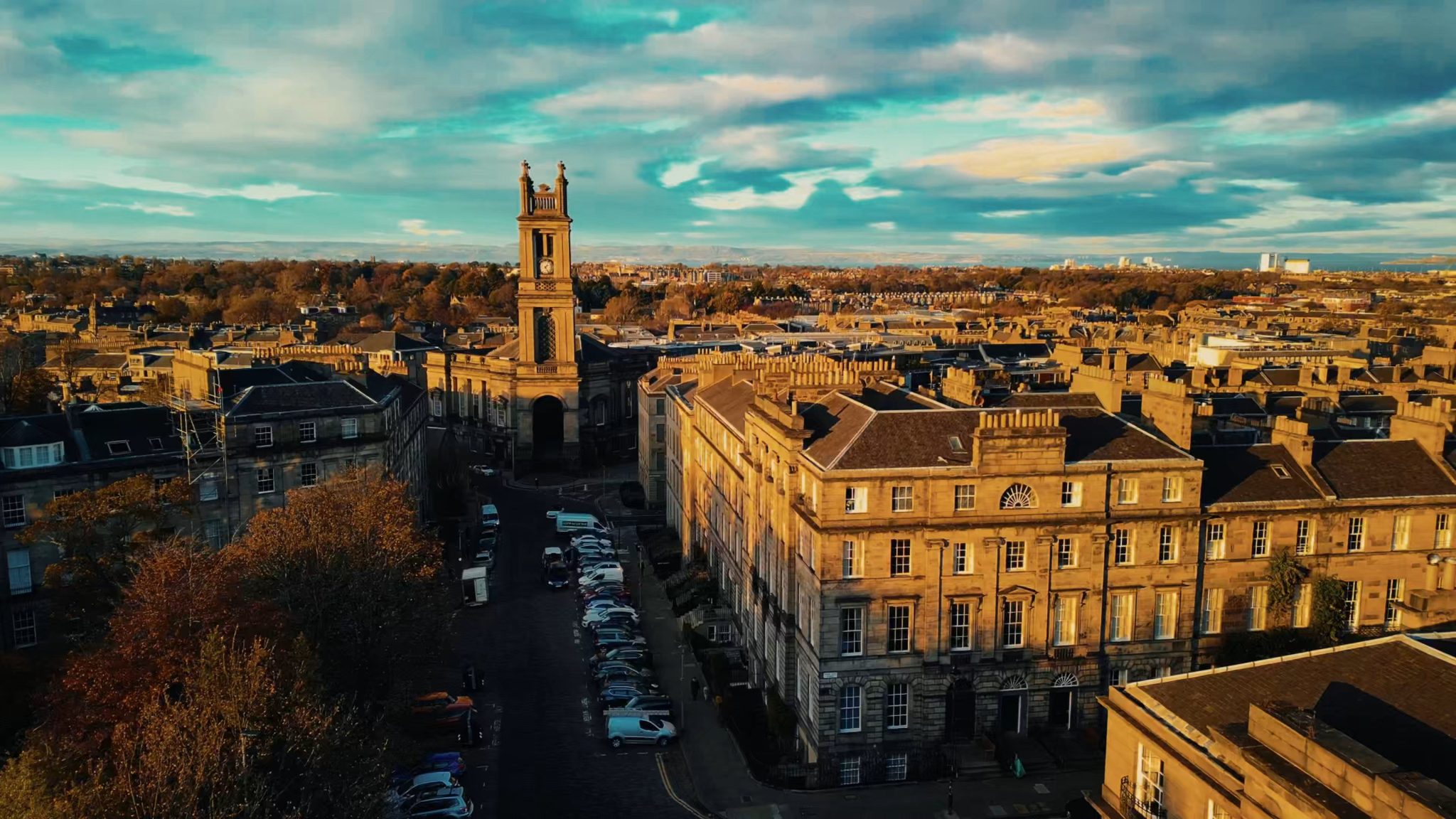 Edinburgh drone footage for brand film
