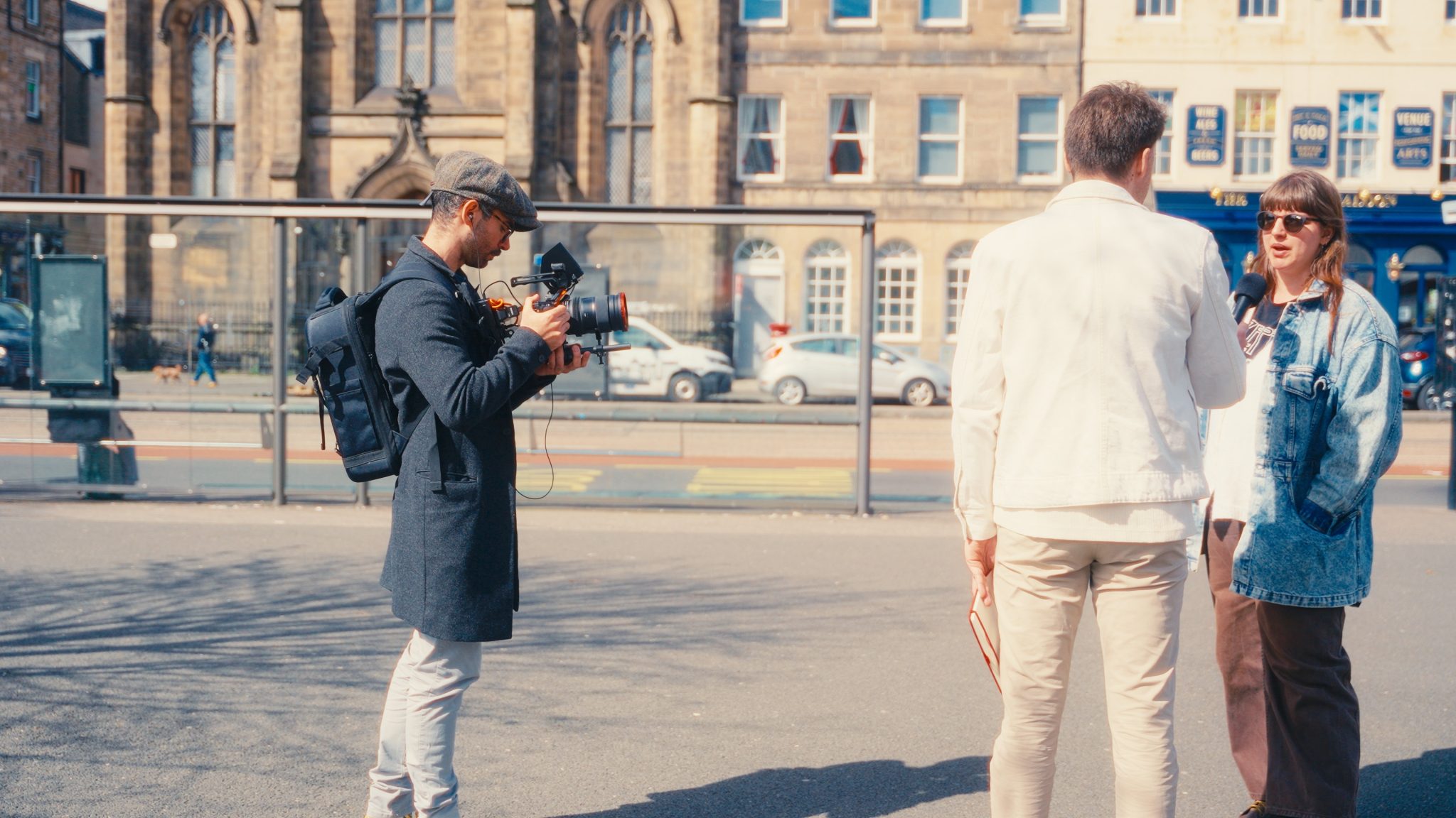 vox pops BTS photo Edinburgh